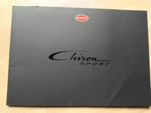 Bugatti Chiron Sport Original Verkaufskatalog, 2018, Hardcover 16 Seiten !!! - Imagen 1 de 8