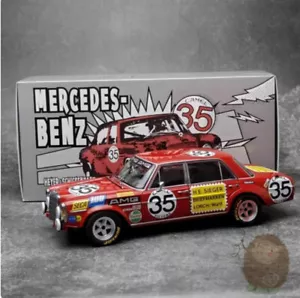 MINICHAMPS 1/18 Benz 300SEL 6.8 1971 Aleación Metal Modelo Coche Diecast Regalos Cerdo Rojo - Imagen 1 de 9