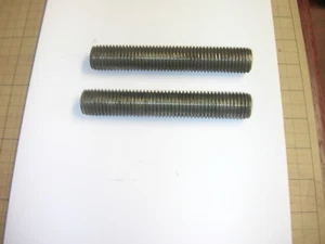 (QTY 2) 7/8"-9 x 5-1/4"  Steel Fully Threaded Studs 7/8-9 Threaded rod - Picture 1 of 3