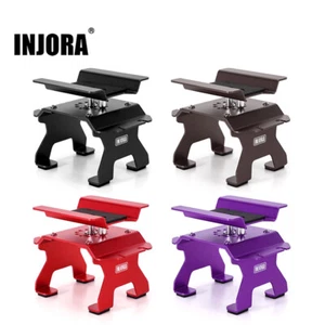 INJORA Aluminum RC Car Stand with Shock Holder for 1/24 1/18 RC Crawler - Picture 1 of 24