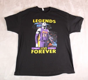 Kobe Bryant XL Extra Large Black Shirt Black Mamba 24 - Picture 1 of 9