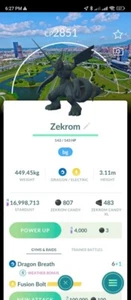 Non Shiny Zekrom Background Taipei - GoTour Unova 2025 ✨Pokemon GO✨ - Picture 1 of 1