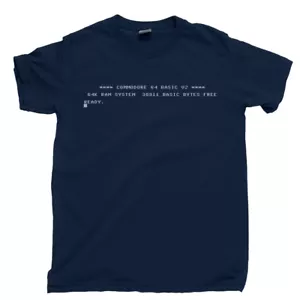T-Shirt C64 Boot Commodore 128 PET Vic-20 CBM 64 CPU Retro 8-Bit Videospiel T-Shirt - Bild 1 von 9