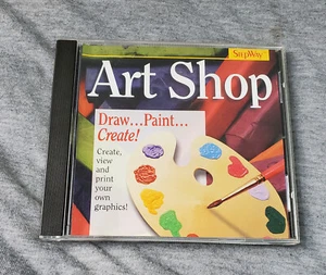 Vintage StepWay Art Shop software CD-ROM - DOS Windows 95 graphic design paint - Picture 1 of 3