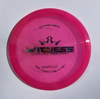Dynamic Discs Lucid Witness - Rare OOP 173g Pink Disc Golf Disc - Image 1 of 4