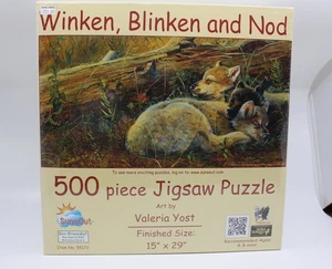 Sunsout 55172 Winken Blinken and Nod 500 Piece Jigsaw Puzzle 15" X 29" - Picture 1 of 1