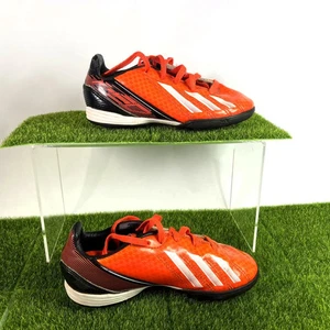 ADIDAS ADIZERO F50 FOOTBALL BOOTS - UK Youth Kids Size 11 - ORANGE - Picture 1 of 8