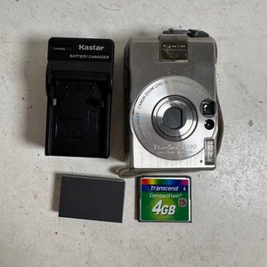 Canon PowerShot S330 Silver 2.0MP 3x Optical Zoom Handheld Digital ELPH Camera - Picture 1 of 15