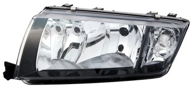 Scheinwerfer links für Skoda Fabia 1 6Y 1999-2008 Schwarz H3 H7 elektr. LWR - Bild 1 von 4