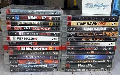 PlayStation 3 Game Lot (25) PS3 - God Of War, Condemned 2, GTA IV, Mortal Kombat - Image 1 of 4