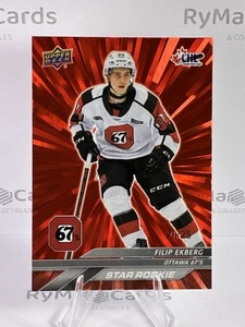 /25 Filip Ekberg RC 2024-25 Upper Deck CHL #356 Star Rookie Red Outburst 67’s - Bild 1 von 2