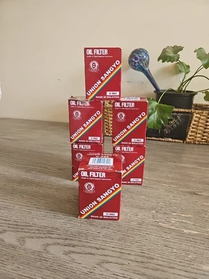 Set of 6 Oil Filter Union Sangyo For Honda Civic CR-V Accord Acura ILX MDX - Image 1 of 4