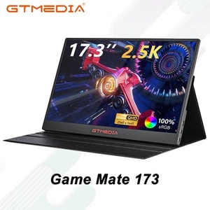 GTMEDIA Portable Monitor IPS LCD FHD FreeSync HDMI/USBC 165Hz 2.5K Gaming Screen - Picture 1 of 19