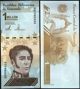 VENEZUELA 🇻🇪 P114* 1000000 BOLÍVARES* ND 03/09/2020* UNC GEM* VENDITORE USA - Foto 1 di 1