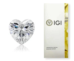 Lab-Grown Diamond - Heart Cut, 1.1 Carat, IGI Certified, D Color, Make an Offer - Picture 1 of 1