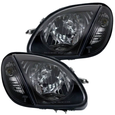 Depo Scheinwerfer Klarglas für Mercedes SLK R170 Bj. 1996-2004 Schwarz - Bild 1 von 4