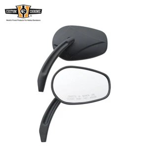Arrow Head Billet Style Rearview Mirrors Black Fit For Harley Touring Sportster - Picture 1 of 1
