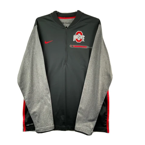 Ohio State Buckeyes Nike Coaches Sideline Half-Zip Jacket- Anthracite Size Large Cover