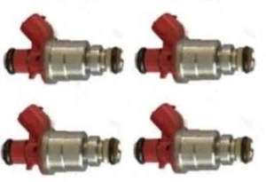 Set of 4 Genuine Fuel Injectors for Holden Rodeo TF 4ZE1 2.6L 1994-1998, Red Top - Picture 1 of 1