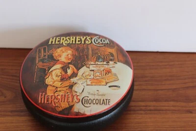 Old Vintage Bristo Ware HERSHEY'S COCOA 5 1/4 Round Tin Can Crying Child 1993 Ad - Image 1 of 4