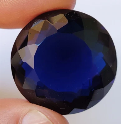 AAA+ 86.50 Ct. Large Blue Tanzanite Round Cut Loose Gemstone Gift for Birthday - Image 1 of 4