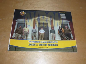 1998 EASTERN MICHIGAN AT UNIVERSITY OF AKRON COLLEGE FOOTBALL PROGRAM EX-MINT - Picture 1 of 1