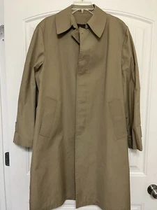 Vintage London Fog Beige Khaki Trench Coat MENS 44R Without Liner - Picture 1 of 6