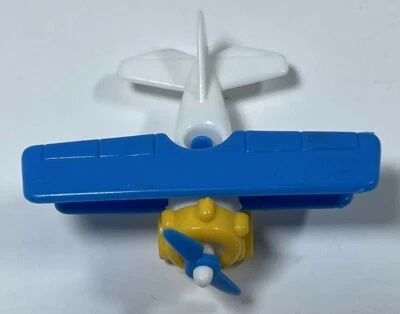 vtg 1980s Bruder Henschel Bi-Plane Micro Mini Plastic W Germany 2" toy airplane - Image 1 of 4