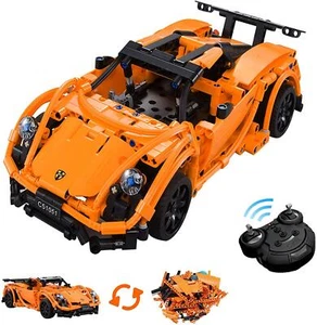 421pcs RC Racing Car Kit Remote Control Building Block Openable door X-mas Gift - Picture 1 of 7