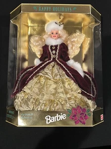 Barbie Felices Fiestas 1996 Edición Especial Mattel 15646 Edición Navidad - Imagen 1 de 3