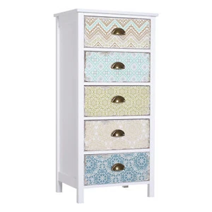 HOMCOM Mobiletto Multiuso con Cassetti Cassettiera per Camera da Letto Shabby - Foto 1 di 10