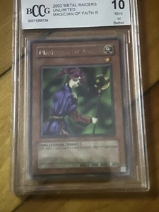 Magician of Faith MRD-036 BCCG Gem Mint 10 Rare Yugioh Metal Raiders 2002 - Bild 1 von 3