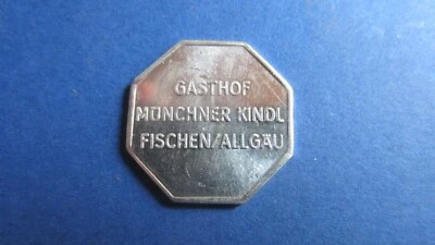Biermarke Fischen Allgäu Gasthof Münchner Kindl Me(18) 9177.2 in f.unc - Bild 1 von 2
