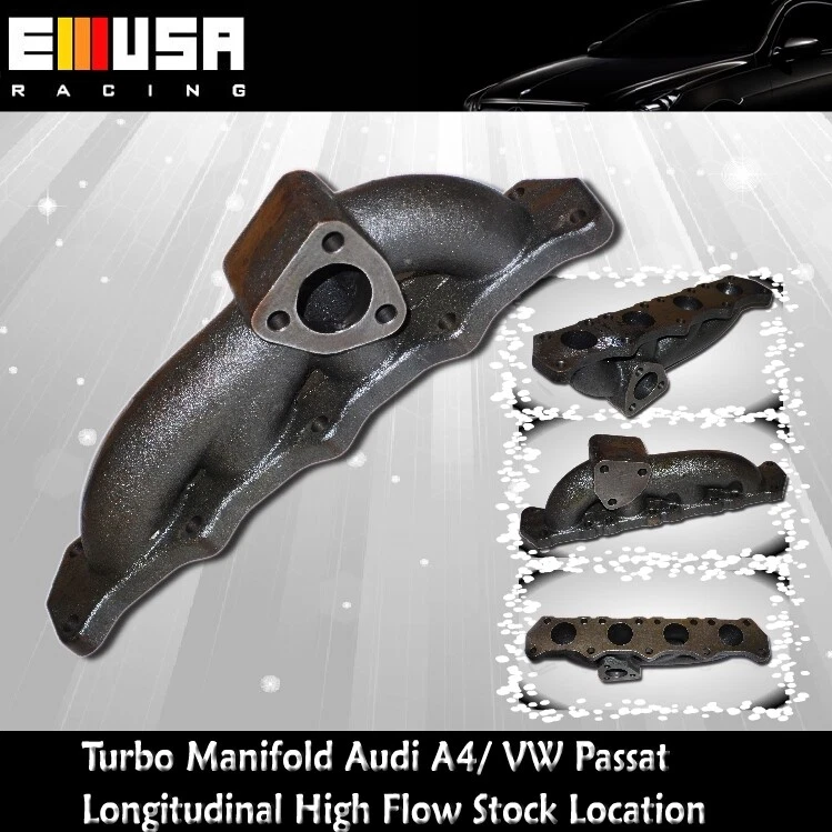 Colector Turbo 96-05 Audi A4 Longitudinal/98-05 VW Passat Longitudinal Alto Flujo Foto 1 de 4