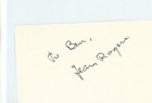 Autographed Album Page Actress Jean Rogers Played Dale Arden in Flash Gordon