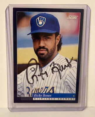 Ricky Bones Autographed Card 1994 Score #236 Milwaukee Brewers - Image 1 of 2