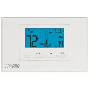 Lux Pro P621U-010 Programmable 5-1-1 Day Thermostat, 2 Heat, 1 Cool, Batterie... - Picture 1 of 9