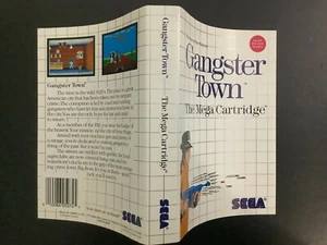 Gangster Town SEGA Master System Original Box Art / Artwork Only - Picture 1 of 4