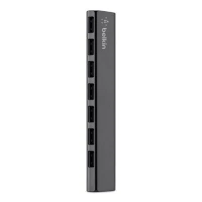 Belkin F4U041tt 7 Port USB Hub High Speed 2.0 USB-A Data Transfer Desktop Black - Image 1 of 2