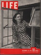 Life Magazine December 20 1943 US Pilot's Wife WWII Ads 082019AME