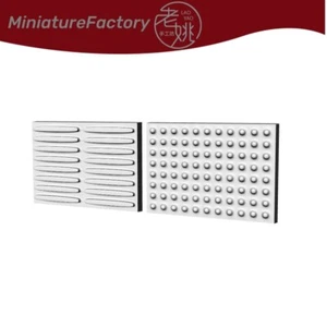 LaoYao 1/76 OO calibro pavimentazione tattile cieco marciapiede mattone 10 set ferrovie - Foto 1 di 2