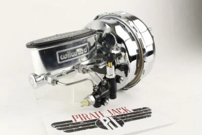 1968-82 Corvette 9 дюймов двойной хромированный блок силового тормоза с Wilwood Master для дискового диска - Изображение 1 из 4