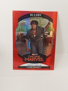 2022 Upper Deck Marvel Allure Red Prism #91 LASHANA LYNCH AS MARIA RAMBEAU 