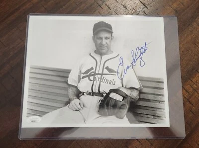 Enos Slaughter Signed Auto Autograph 8X10 Photo JSA Authenticated  - Image 1 of 2