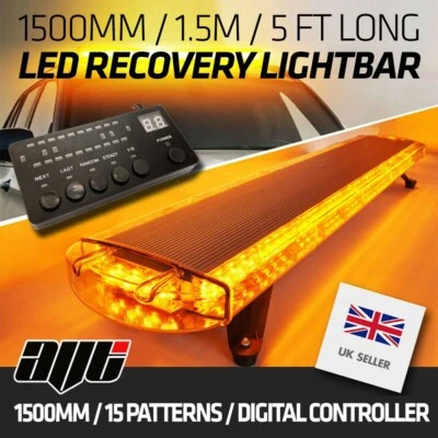 Amber MINI LED LIGHTBAR Recuperación Advertencia intermitente Barra de luz de peligro Baliza 12 / 24V - Imagen 1 de 4