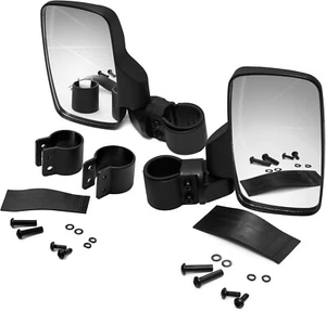 UTV Rear View Side Mirrors Set For Polaris Ranger RZR S XP Crew 570 800 900 1000 - Picture 1 of 6