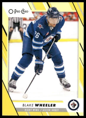 2023-24 O-Pee-Chee #276 Blake Wheeler Pee-Chee - Yellow Border - Image 1 of 2