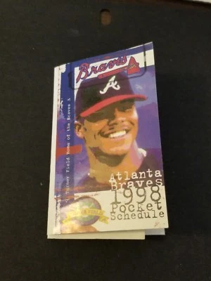 1998 ATLANTA BRAVES SCHEDULE   - Image 1 of 3