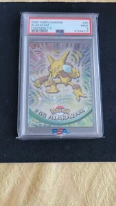 2000 Topps Chrome Pokémon! Alakazam #65 Base Set! Vintage! PSA 9 ❄️❄️ - Picture 1 of 2
