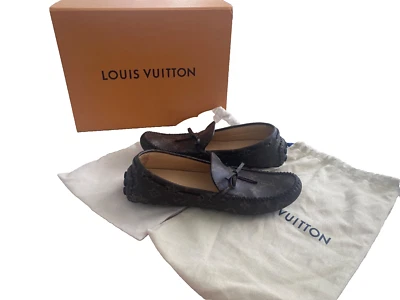 "Usado solo una vez" Mocasín Louis Vuitton Arizona Para Hombre "Logo Marrón Monograma"  Foto 1 de 4